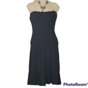 Vintage Dress Black TUBE TOP Sleeveless 90's Spandex Women's WOMAN'S Medium